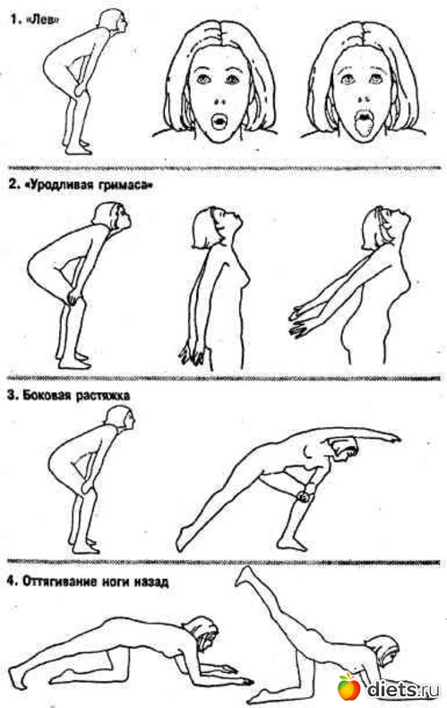 Бодифлекс картинки упражнений