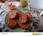 Рыбные оладьи из консервированной рыбы  (в томате, но можно из любых консервов)